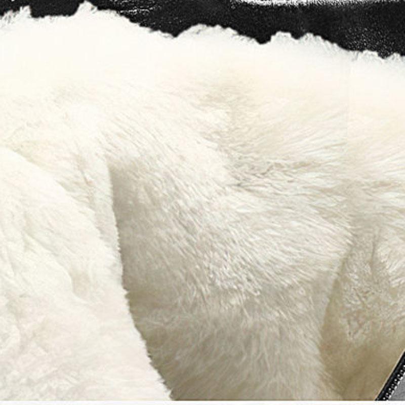 Mid-tube Autumn and Winter Women's Boots Warm and Velvet Cotton Boots Flat-bottomed Flat-heeled Women's Shoes