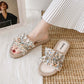 Flower Fairy Sandals and Slippers for Women's Outer Wear Summer Fashion All-match Beach Shoes