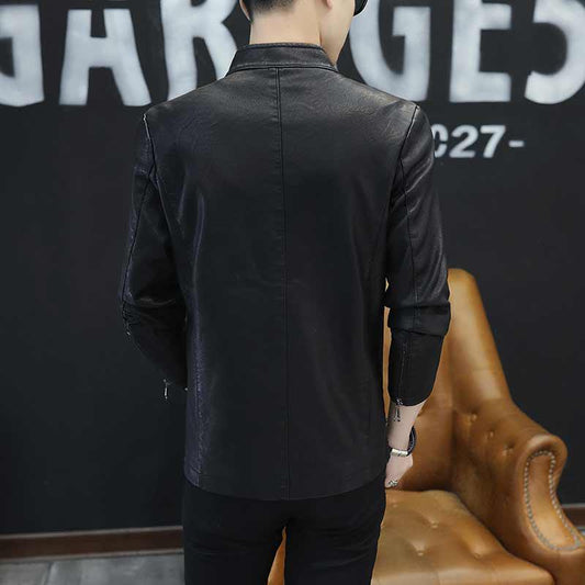 Autumn Men's PU Leather Jacket Male Fashion Male Jacket Casaco Masculino Casual Coat Male Clothing