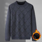 Autumn and Winter Sweaters Plus Velvet Thick Warm Bottoming Shirt Fashion Trend Suitable for Middle-aged and Elderly Men
