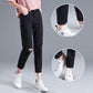 WTEMPO Straight Elastic Hole Jeans Women's Korean Jeans Casual Straight Pants Summer Women