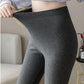Spring and Autumn Threaded Leggings Women's Long Trousers Are Thin Outer Wear Plus Velvet Thickened High Waist Warm Cotton Trousers In Winter