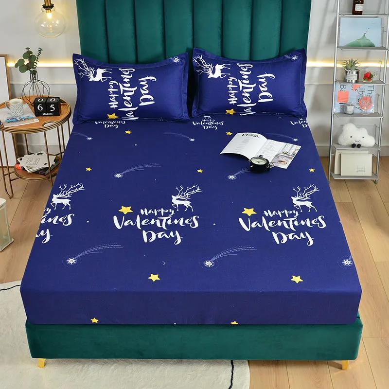 Waterproof and Non-slip Four Seasons Universal Mattress Cover Cotton Thickened Double Mattress Dust Cover