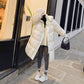 Shiny Long Down Jacket Women Winter Parka Coat Hooded Loose Coat Thick Female Jacket