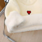 Children's Sweater with Cashmere Solid Color Pullover Letter Little Children's Clothing Girl Baby Sweater One Piece Cashmere