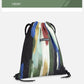 Colorful Casual Unisex Multi-layer Canvas Backpack Travel Drawstring Closure Large-capacity Sports Waterproof