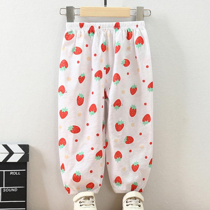 Summer Anti Mosquito Pants Children's Boys' and Girls' Pants Thin Baby Sports Pants Lantern Pants