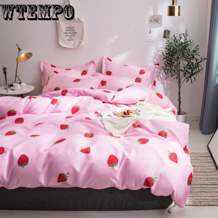 Bed Linen Set Sheet Pillowcase&duvet Cover Set Bedclothes Leaf Cover Home Bedding Sheet Set