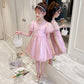 Children's Clothes Princess Dress Girls Muyun Yarn Dress Western Style Children's Puff Sleeve Skirt Summer