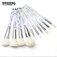 10pcs Unicorn Makeup Brushes Set Eyeshadow Foundation Crystal Diamond Make Up Brush Kits Maquiagem