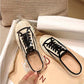 Half Slippers Women's Outer Wear Shoes Summer Casual Lazy One-foot Flat Shoes Canvas Shoes
