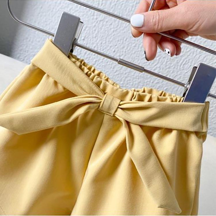 Children's Pants Summer Girls' Shorts Thin Lace Casual Pants Korean Solid Loose Bow Pants Breathable Shorts