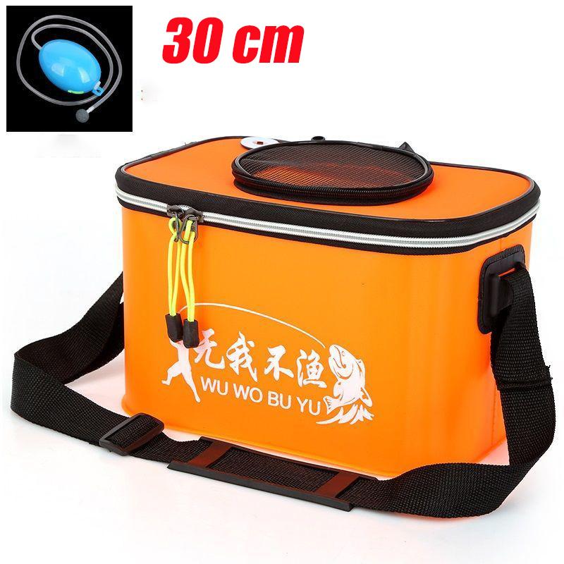 EVA Portable Fishing Bag Folding Thickened Live Fish Tank Water Tank Bucket Camping Fishing Tackle Fish Box Travel Fishing Tackle