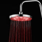 Brand LED Shower Head 360° Adjustable Chrome Water Temperature Controller Multicolor