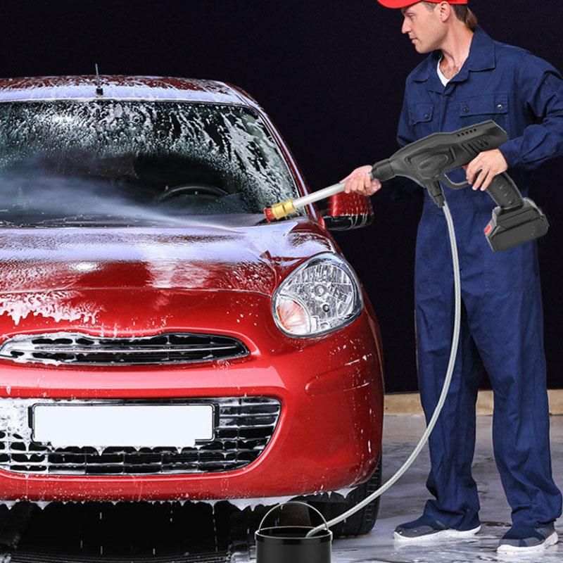 99VF Wireless Long Water Gun Set Electric Car Wash Gun Portable Car Washer Garden Spray Gun