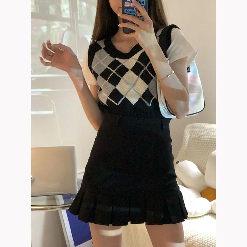Pleated Skirt Ruffled Fishtail Skirt Women's Summer Sexy High Waist Slim A-line Pencil Skirt Bag Hip Mini Dress
