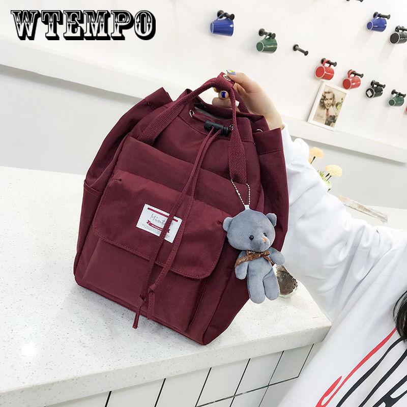 New Leisure Backpack Waterproof Kids Backpack candy color Children Backpacks Schoolbag