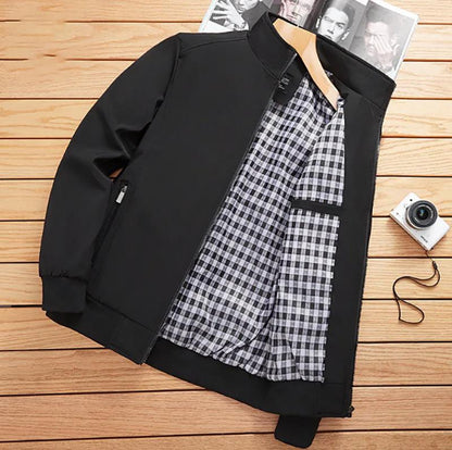 Jacket Men's Men's Stand-up Collar Jacket Jacket Top Coat Lightwear Loose Warm Men's Jacket