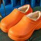 Waterproof Cotton Slippers Women's Winter Thick Bottom Shoes Non-slip All-inclusive heel slippers