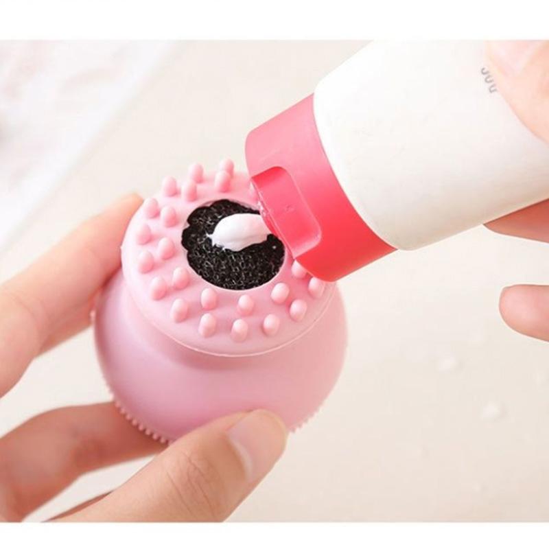 Face Wash Artifact Double-sided Jellyfish Small Octopus Wash Brush Silicone Cleansing Brush To Clean The Blackhead Cleansing Instrument