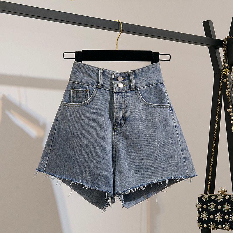 Pofulove Women Shorts Set Summer Embroidered Shirt Short Sleeve T-shirt High WaistRipped Denim Shorts 2 Piece Set for Teen Girl