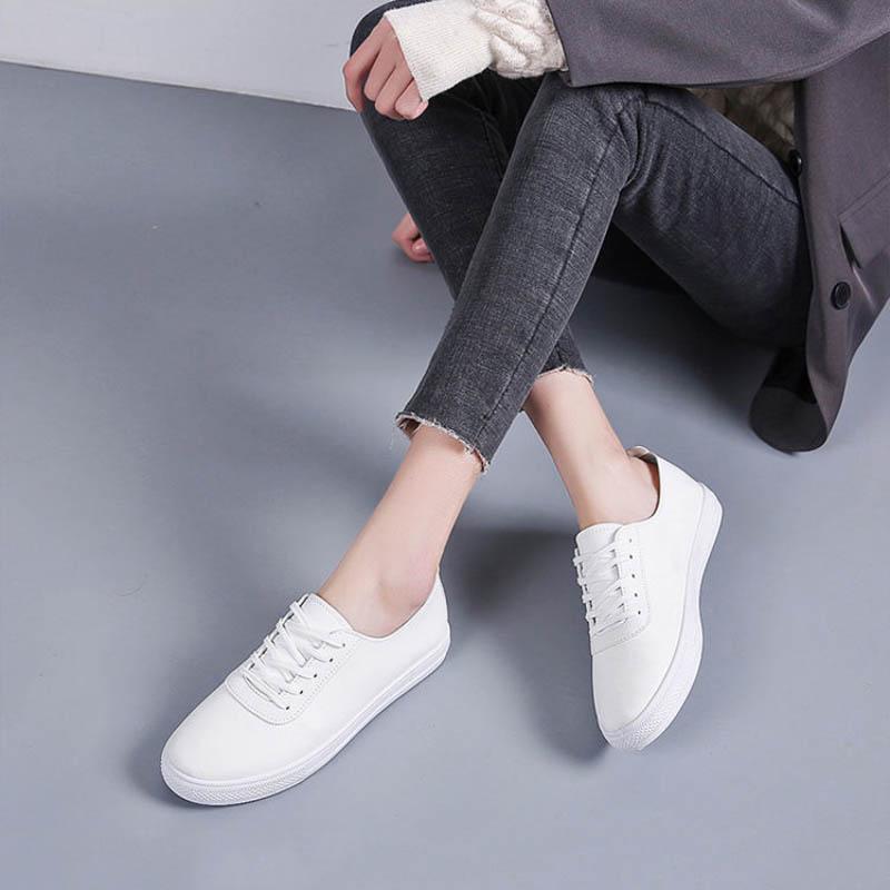 Soft-soled White Shoes Women's One-step Spring Autumn All-match Casual Flat Shoes Single Shoes