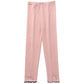 Girls' Leggings Children's Spring and Autumn Thin Bow Korean Ninth Pants Baby Outer Wear and Inner Wear Stretch Pants