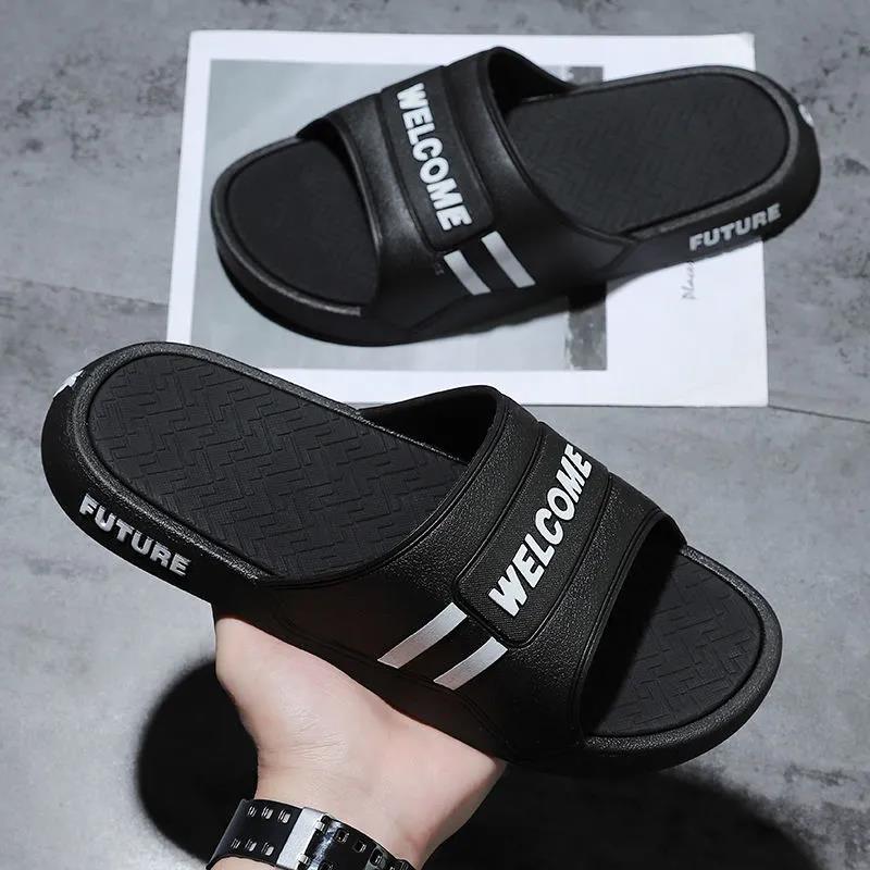 Summer Home Non-slip Men's Personalized Wear-resistant Beach Sandals and Slippers