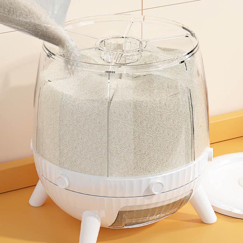 Piped Rice Barrel Home Anti-moisture Moisture Seal Rice Cylinder Rice Box Reservoir Barrel Storage Box Multi-grain Hybrid Can