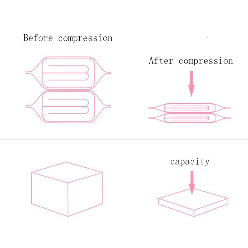 Free Hand Pump Vacuum Compression Bag Cotton Quilt Clothing Storage Bag Student Luggage Extra Large Moving Packing Bag Household