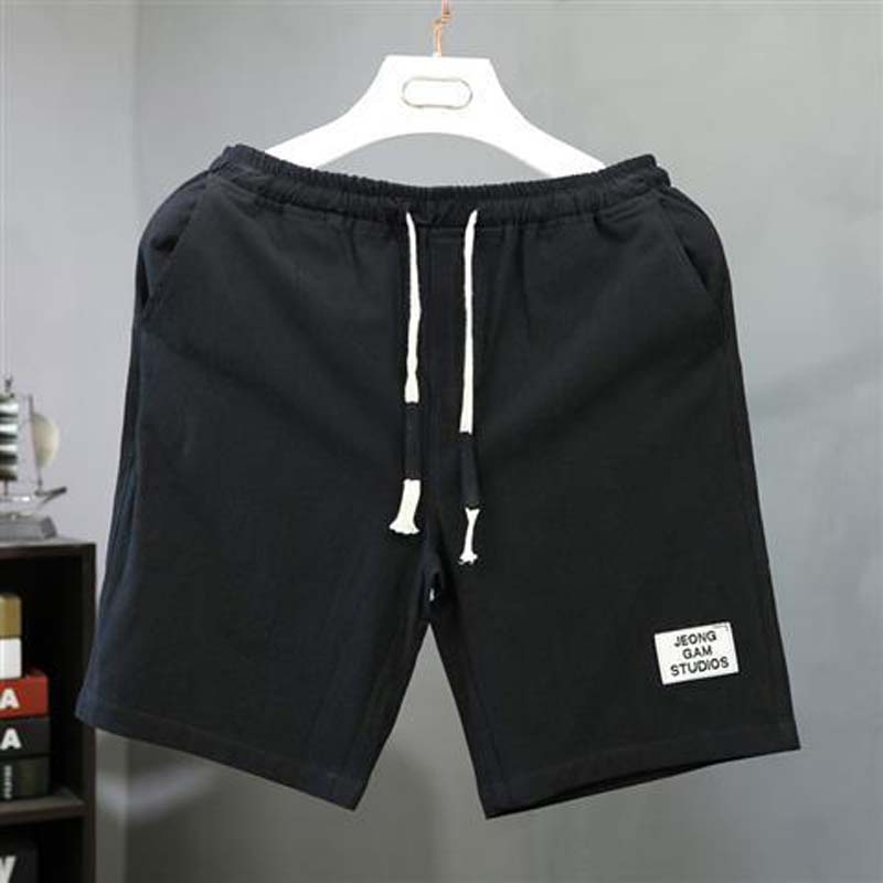 Cotton Plus Size Men's Loose Summer Casual Five-point Pants Cotton and Linen Thin Shorts