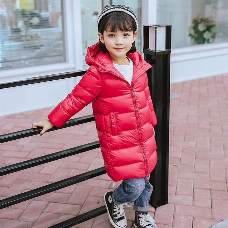 Children's Clothing Down Jacket Mid-length Lightweight Jackets for Boys and Girls New Small and Medium-sized Children's Baby Clothes