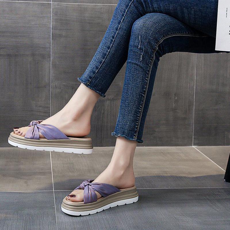 Thick-soled Slippers Women's Summer Wear Non-slip Slippers Increase Girls' Sandals and Slippers