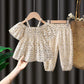 Two-piece Girls' Suits Net Celebrities Western Style Fashionable Children's Summer Clothes