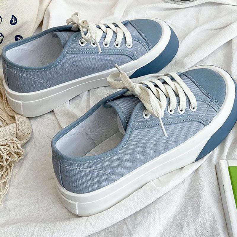 Women's Canvas Shoes Japanese Spring and Summer Trend Niche Retro Style Women's Small White Shoes