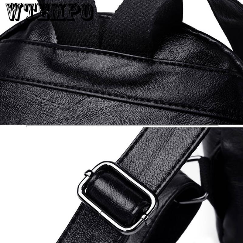 Ladies Leather Backpacks Girls Laptop Bags Everyday Casual Lightweight Travel Bags