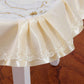 Printed Lace Side Dining Table and Chair Cushion Four Seasons Universal Non-slip Stool Seat Cushion with Laces Home Decoration