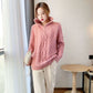 Fleece Half Turtleneck Zip Sweater Loose Lazy Style Thick Outerwear Sweater