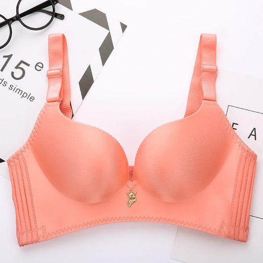 Beauty Back Bra Women Gathered Sexy Lingerie Bras front Buckle Cup Gathered Bra Plus Size Bralet