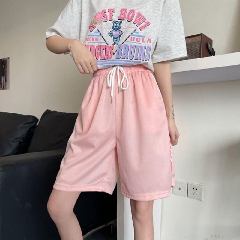 Basketball Style Outer Wear Shorts Women's Loose Pants Summer Straight Sports Five-point Pants