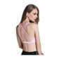 Fitness Sports Bra for Women Push Up Solid Cross Back Yoga Running Gym Workout Femme Shockproof Bra