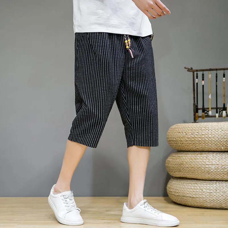 Men's Shorts Summer Thin 7-point Pants Outer Beach Pants Casual Cropped Pants