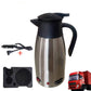 1500ml Car Stainless Steel Electric Heating Kettle 12V/24V Temperature Insulation Pot Coffee Tea Water Heating Pot