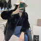 WTEMPO Winter Fur Coat Women Thickened Imitation Rabbit Fur Short Loose Mink Fluffy Coat