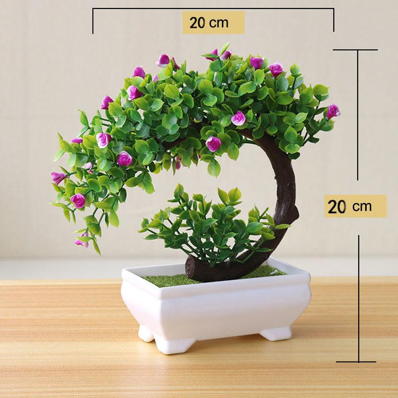Arrangement Potted Plant Simulation Flower Set Bonsai Cabinet Decoration Decoration Fake Flower Potted Plant Decoration Living Room Bedroom Flower