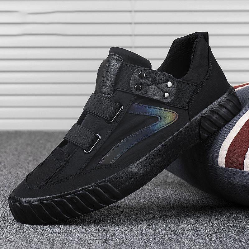 Men Canvas Shoes 2020 Comfortable Canvas Shoes Men Casual Shoes Male Flat Loafers Shoes Men Black