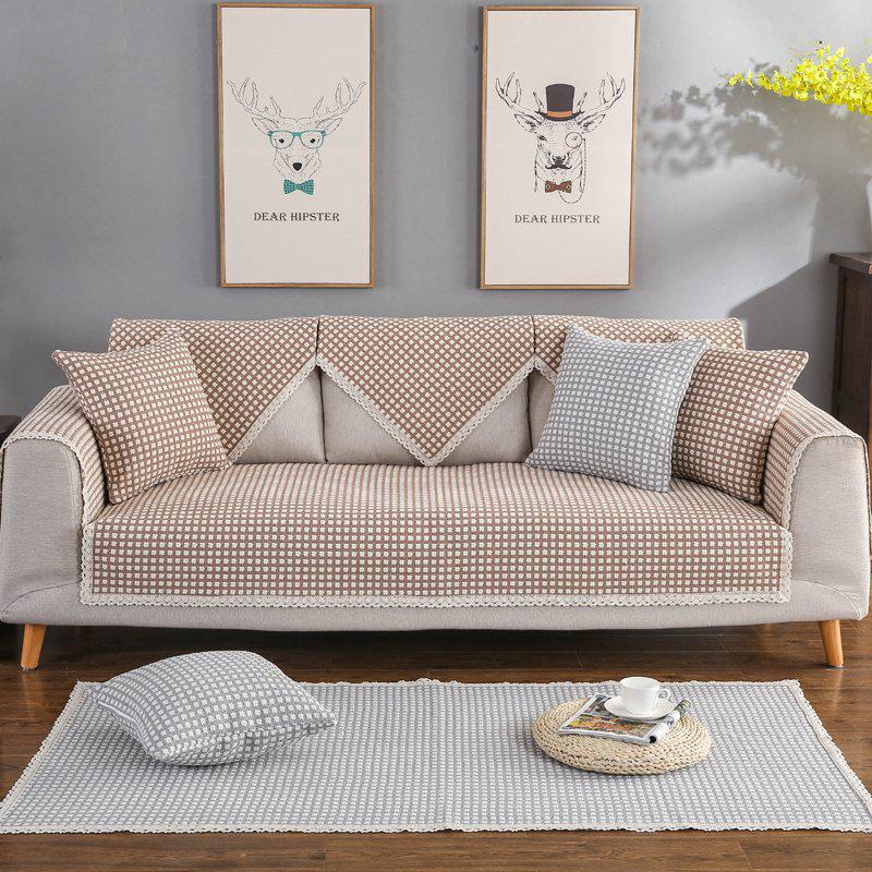 Simple Modern Sofa-Covers Cotton Fabric Non-slip Sofa Cushion Four Seasons Universal Living Room