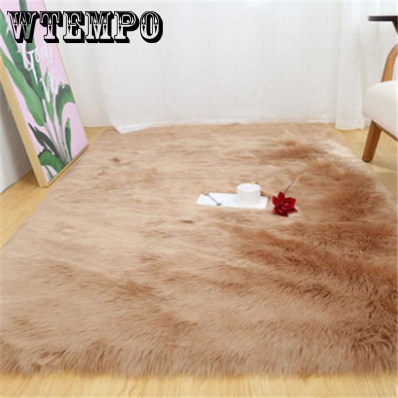 Living room carpet bedroom mat Australian wool blanket sofa blanket plush carpet wool mat