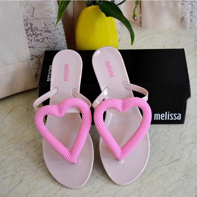 Lippers Women's Summer Wear Love Sandals Hyuna Style Flip Flops Beach