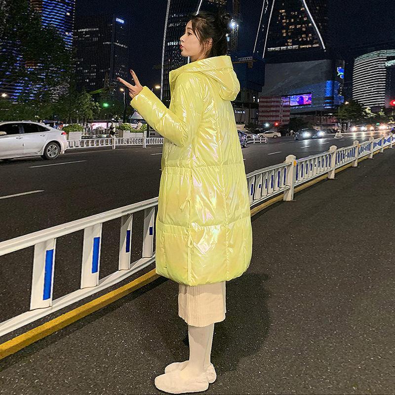 Basic Style Solid Color Slim-fit Hooded Down Jacket Women Mid-length Women's Down Jacket Waterproof and Windproof Winter Jacket Women's Large Size